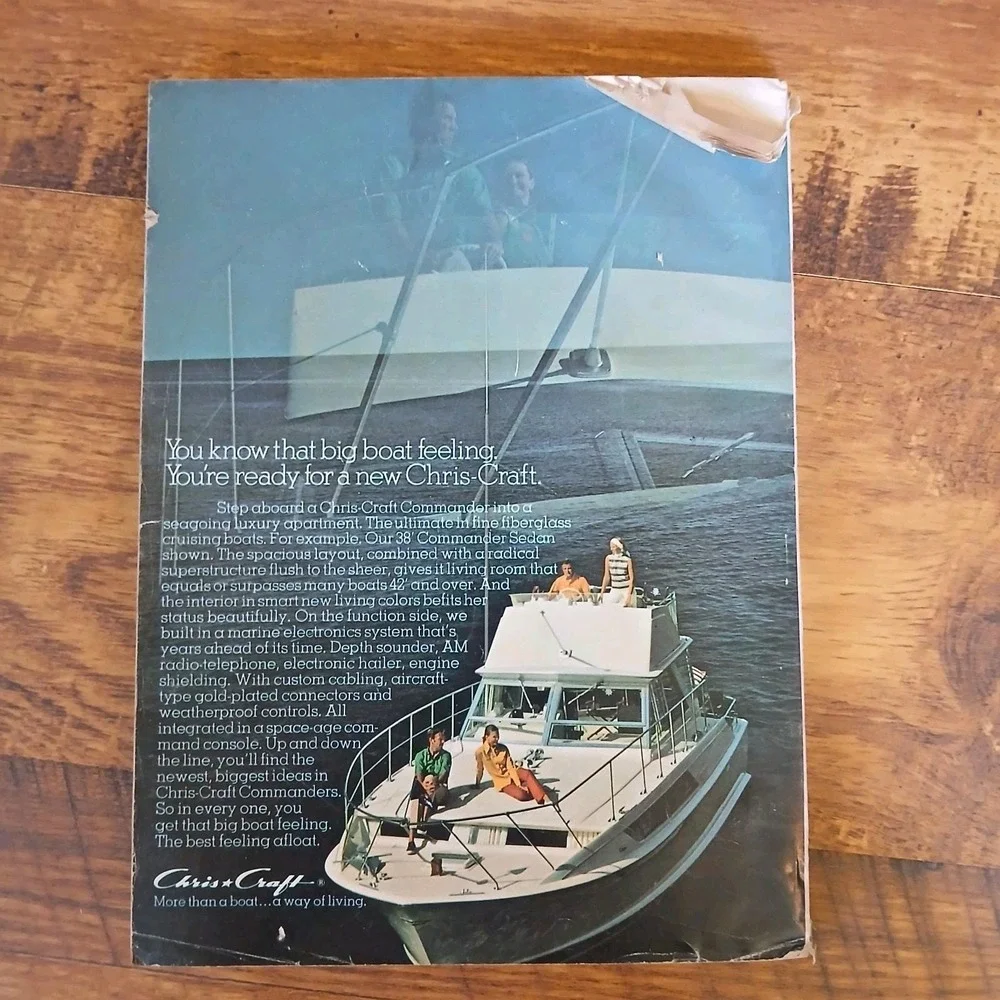 Lot Of 4 Vintage Boating Magazines 1970-1971 With Boat Show Issue Water Sailing
